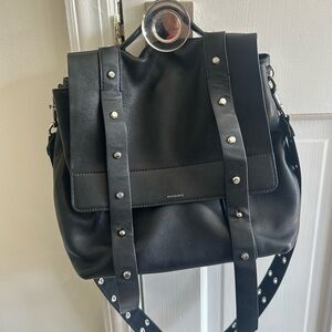 All Saints Black leather bag